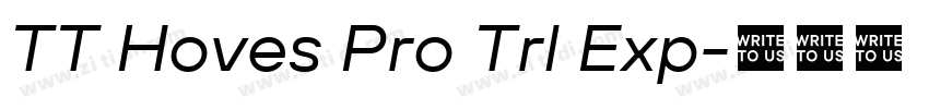 TT Hoves Pro Trl Exp字体转换